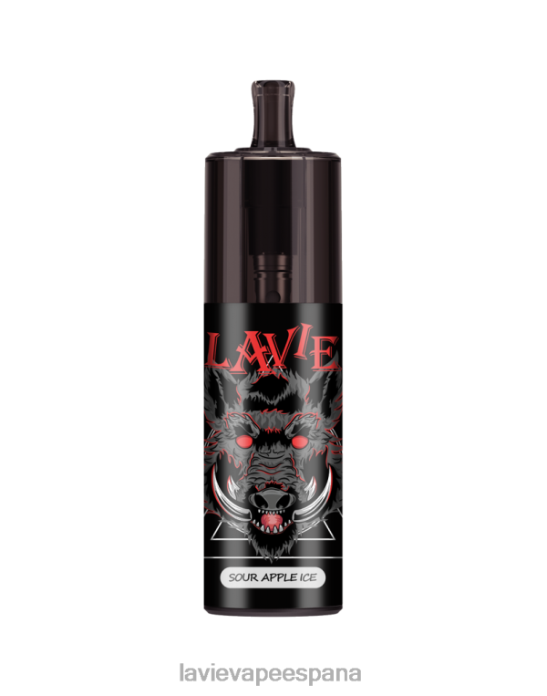 LAVIE Vape Sabores - LAVIE COLOUR BAR Control de flujo de aire de 10000 inhalaciones. hielo de manzana agria P008B329