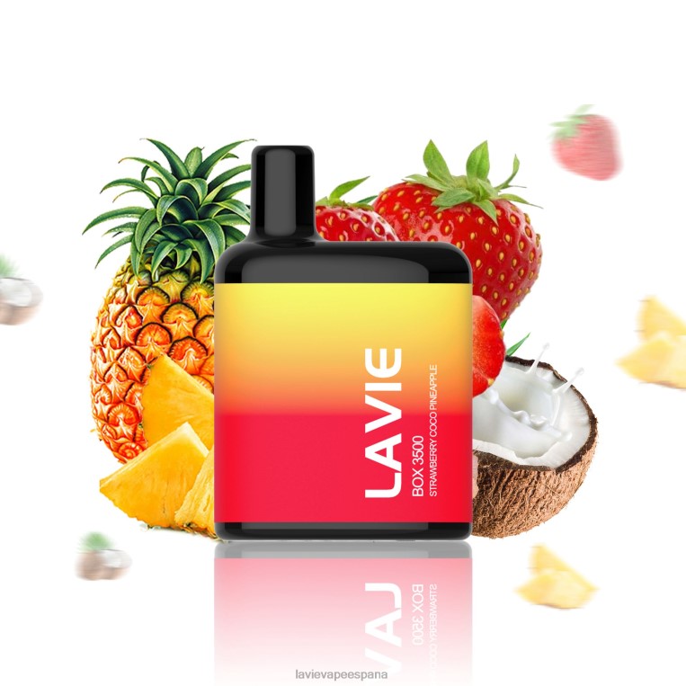 LAVIE Desechable - LAVIE BOX 3500 bocanadas fresa coco piña P008B207