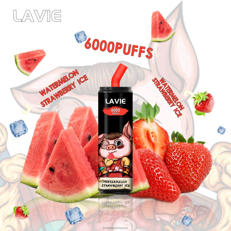 Vape LAVIE Precio - LAVIE Coke BAR 6000 bocanadas sandia fresa hielo P008B267